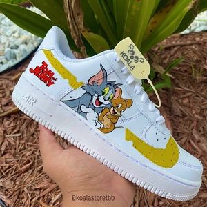 Nike Custom Air Force 1 Tom And Jerry M NWT
